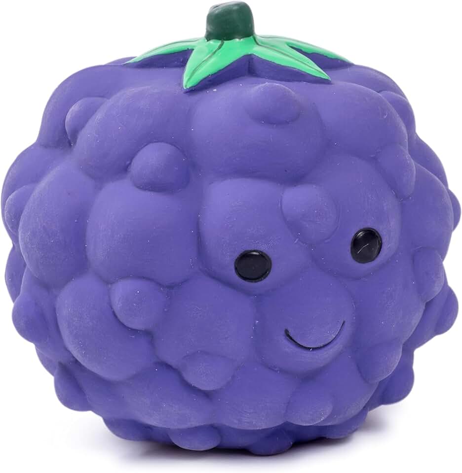 Petface Latex Blackberry Soft Chew Dog Toy, Small